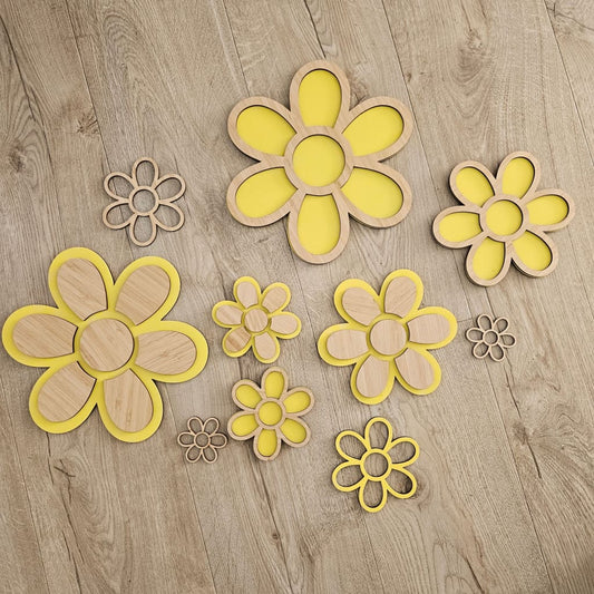 Daisies Bunch - Floral Wall Decor - Craft Shape