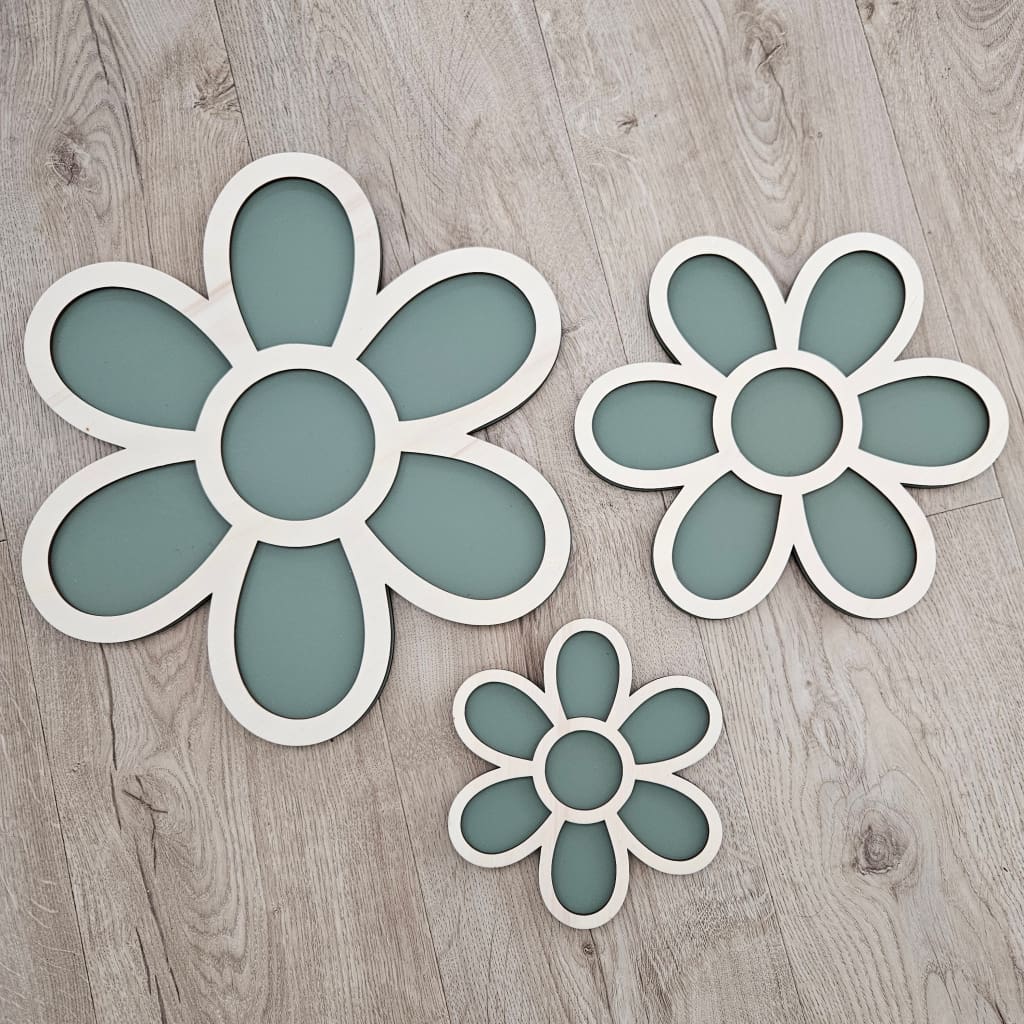 Large Daisy Trio - Craft Shape