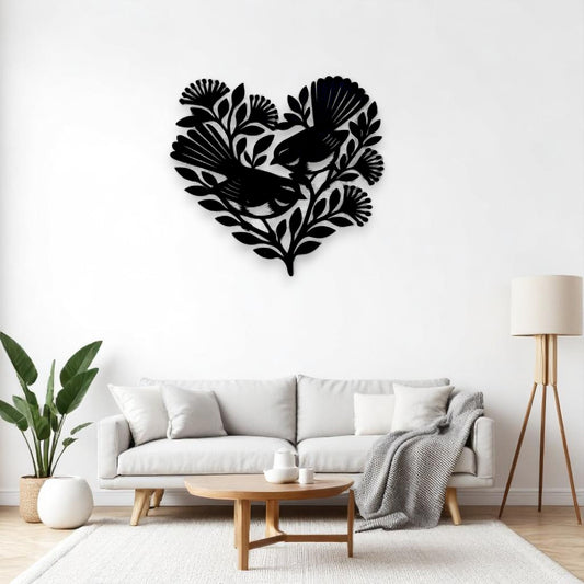 Fantails and Pohutukawa