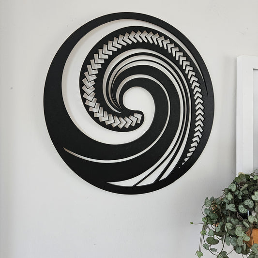 Koru Wall Art Triangular Pattern