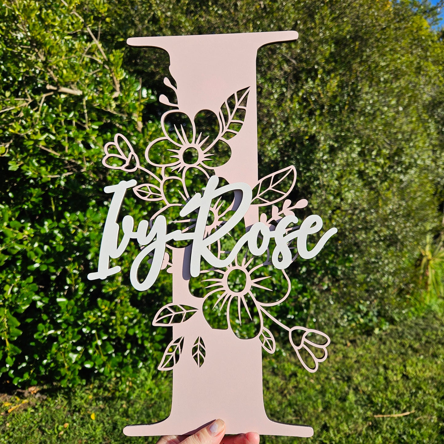 Floral Monogram Two Layer
