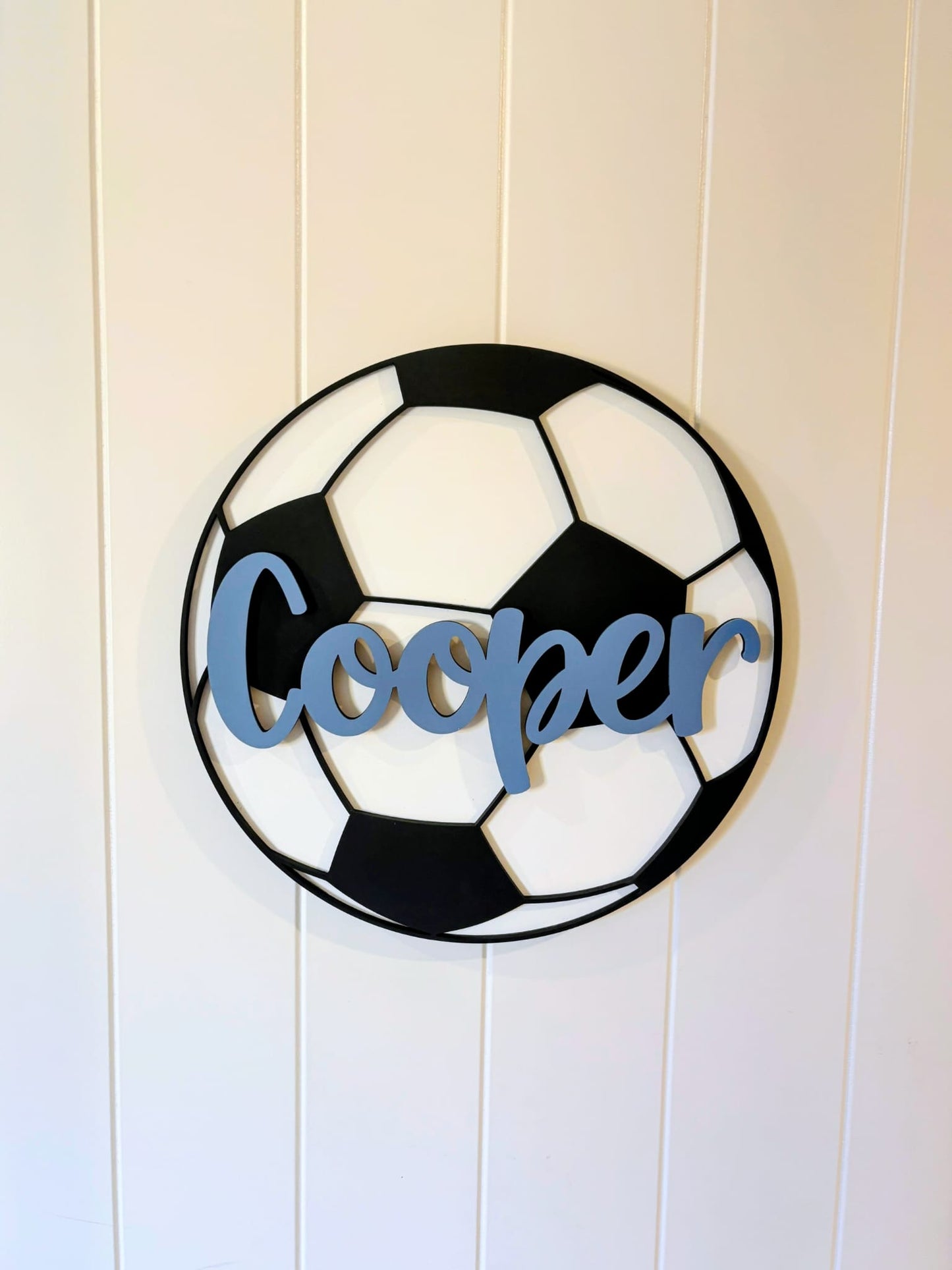 Soccer Ball Personalised Name Plaque
