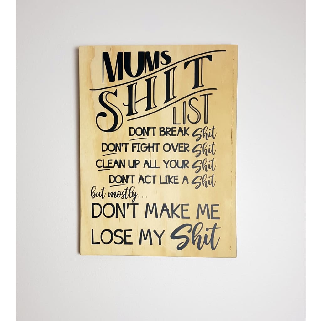 Grandchildren Welcome Parents by Appointment Ply Sign - Plywood Sign