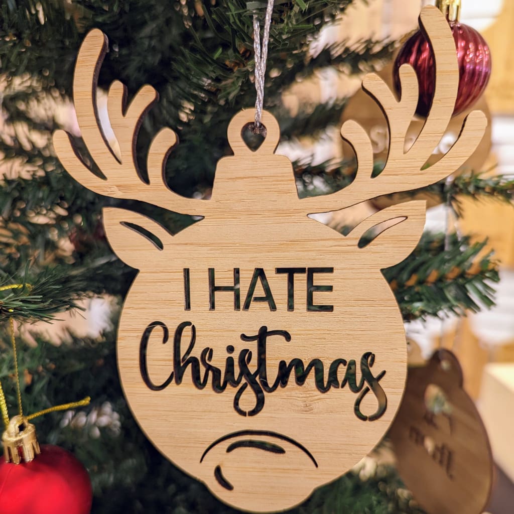 Grinch Christmas Baubles - I Hate Christmas / One Bauble (Non-participant Pack) - Christmas Baubles