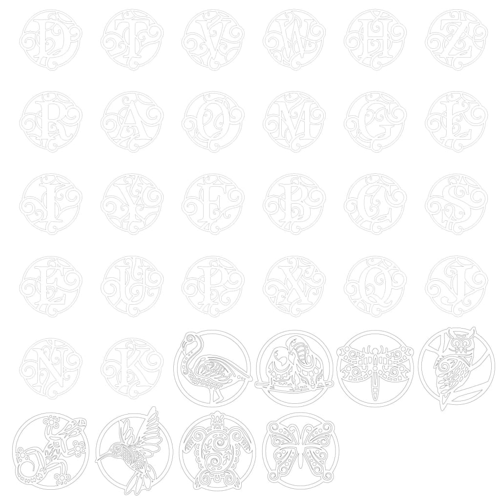 Mandala Flower Single Colour + Stain + Bamboo - Mandala