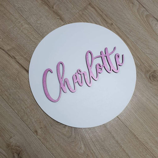 3d Name On Circle