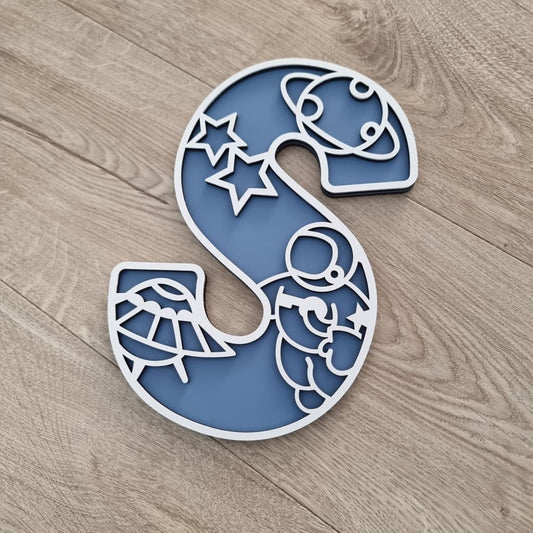 Space Letters Large - Letter Tiles