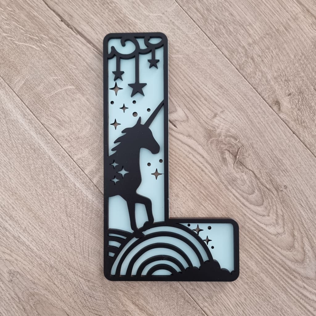 Unicorn Letters Large - Letter Tiles