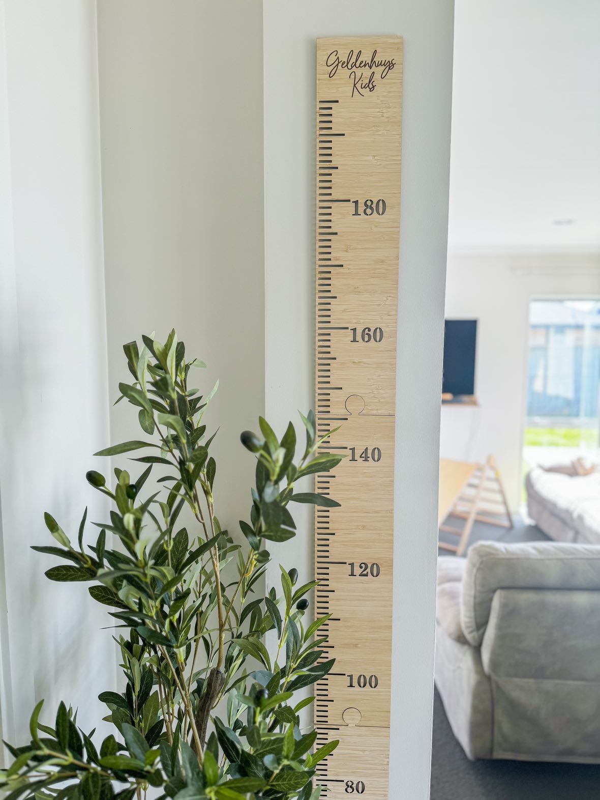 Bamboo Sectional Height Chart