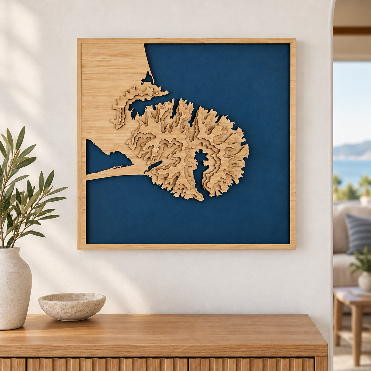 Banks Peninsula Layered Map