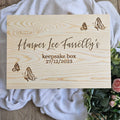 Butterflies Wooden Keepsake Box Engraved