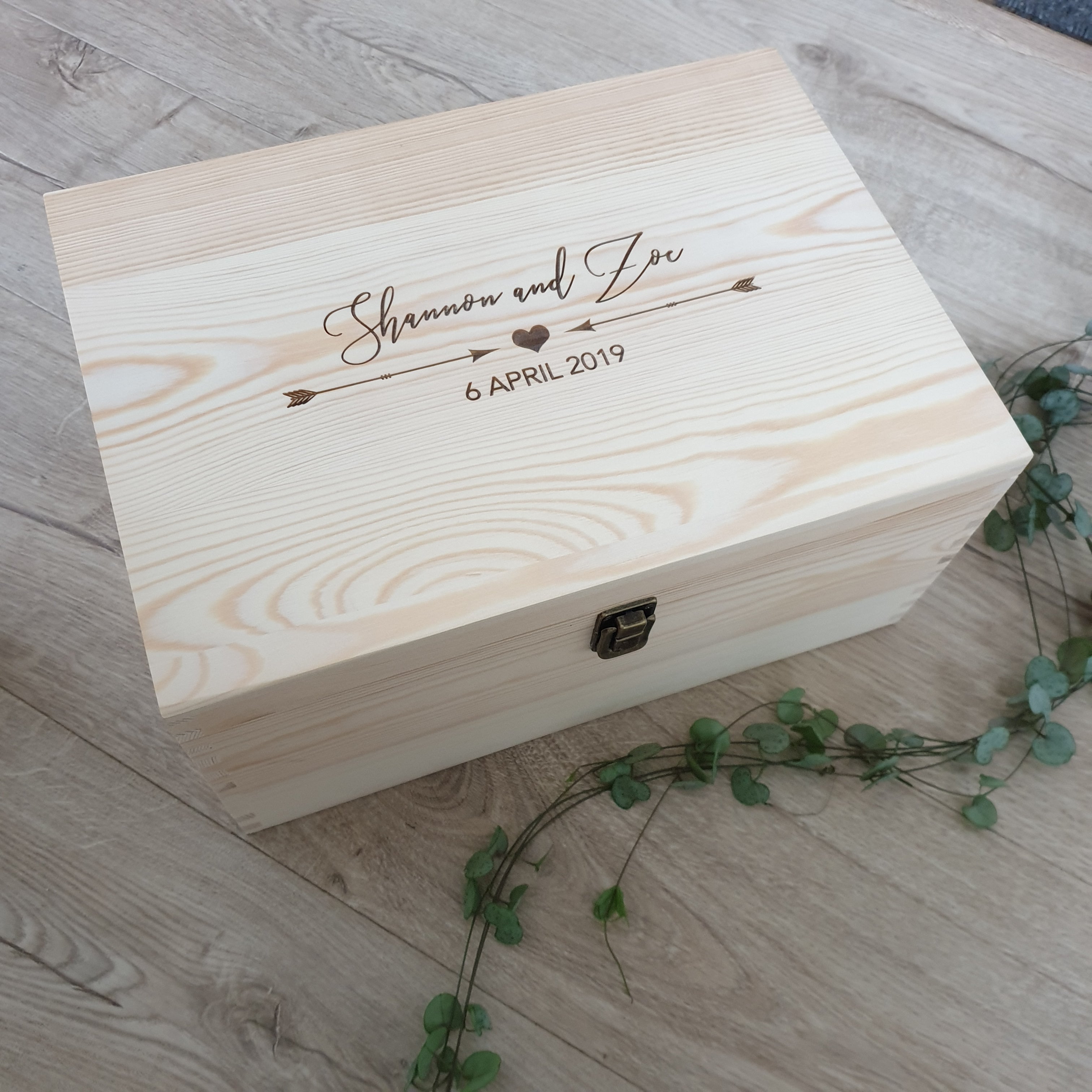 Simply Love Wooden Keepsake Box