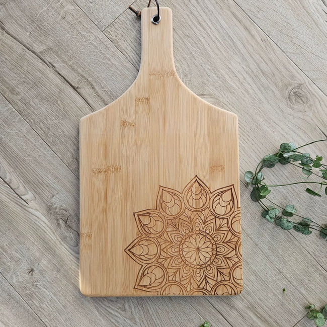 Bamboo Cheese Board Mandala - Cheese Boards