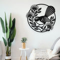 Fantail and Pohutukawa Circle Wall Art