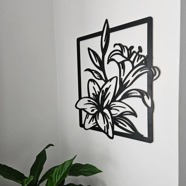 Floral frame Wall Art - Geometric Animals
