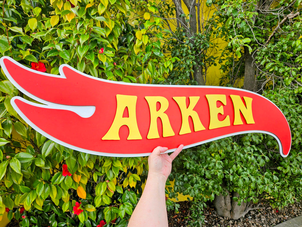 Personalised Hot Wheels Name Plaque