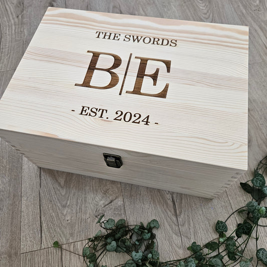 Initials Established Keepsake Box (Pre-Order)