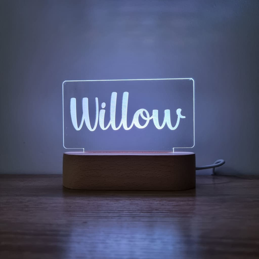 Night Light Single Name Personalised - Night Light