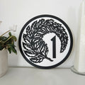 NZ One cent Coin Wall Art - Geometric Animals