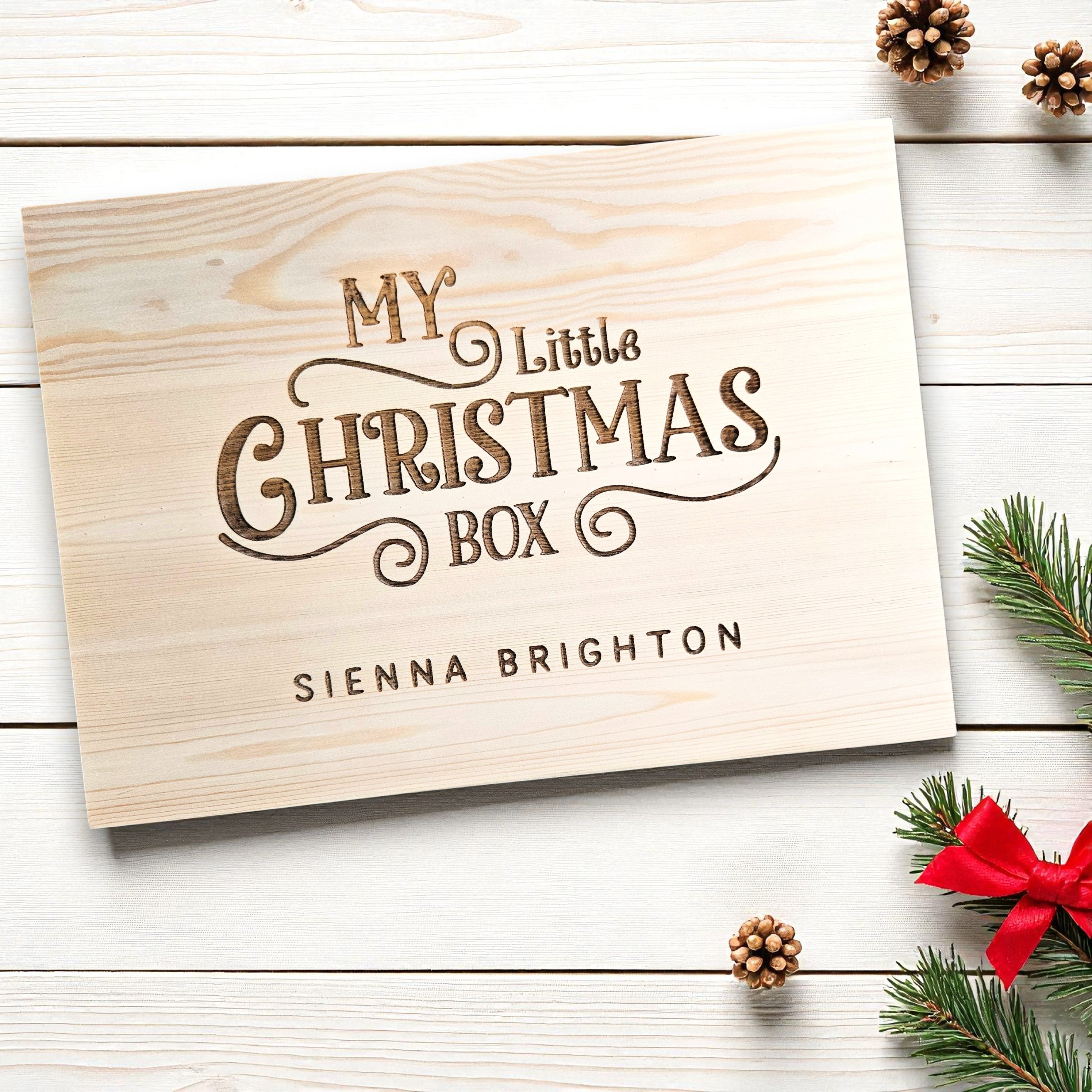 Personalised Christmas Keepsake Box Engraved