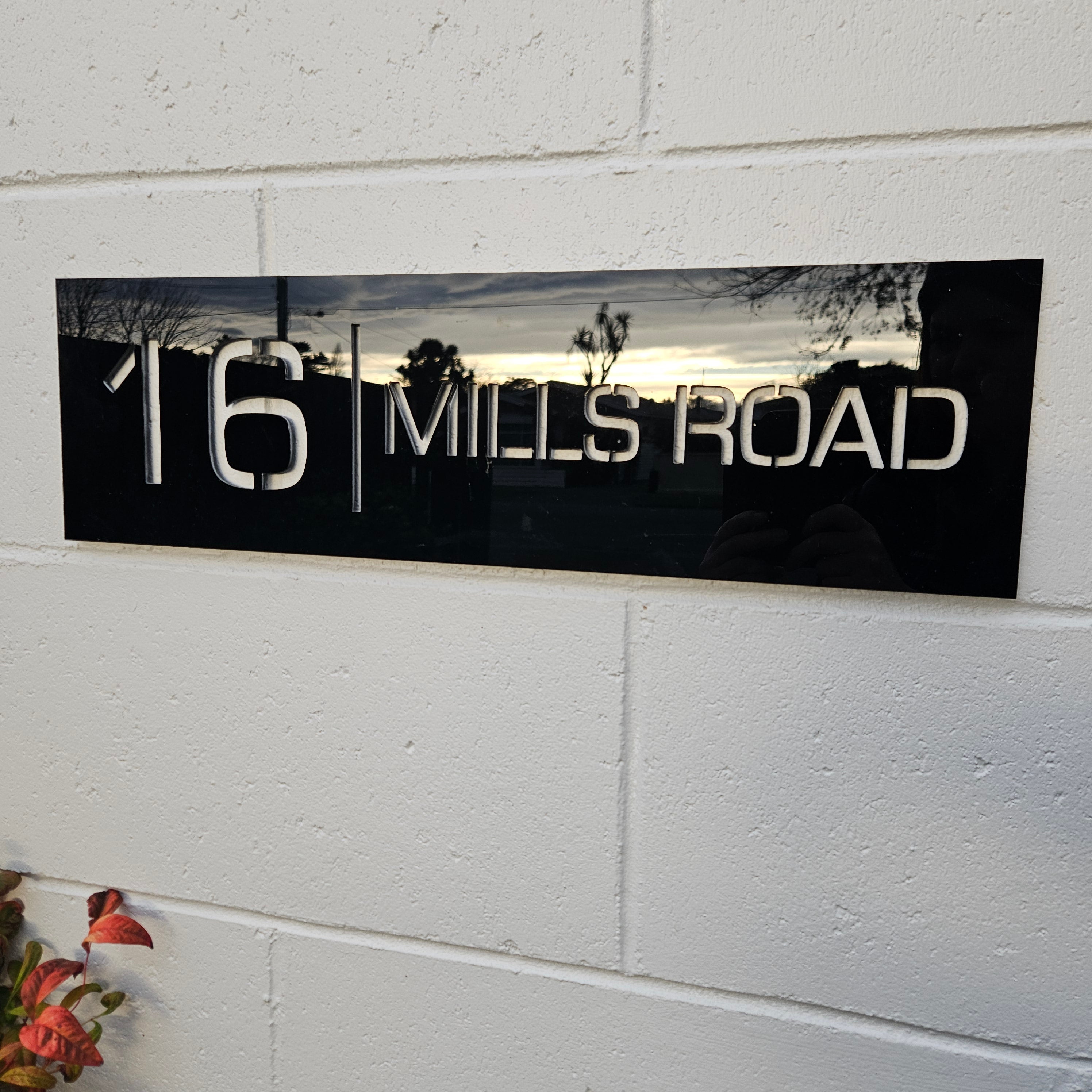 Rectangle Address Sign
