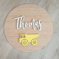 Dump Truck Bamboo Circle