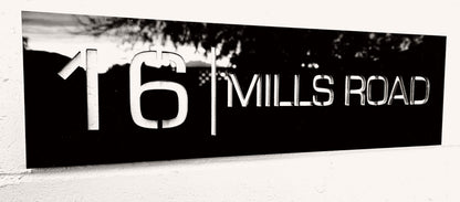 Rectangle Address Sign
