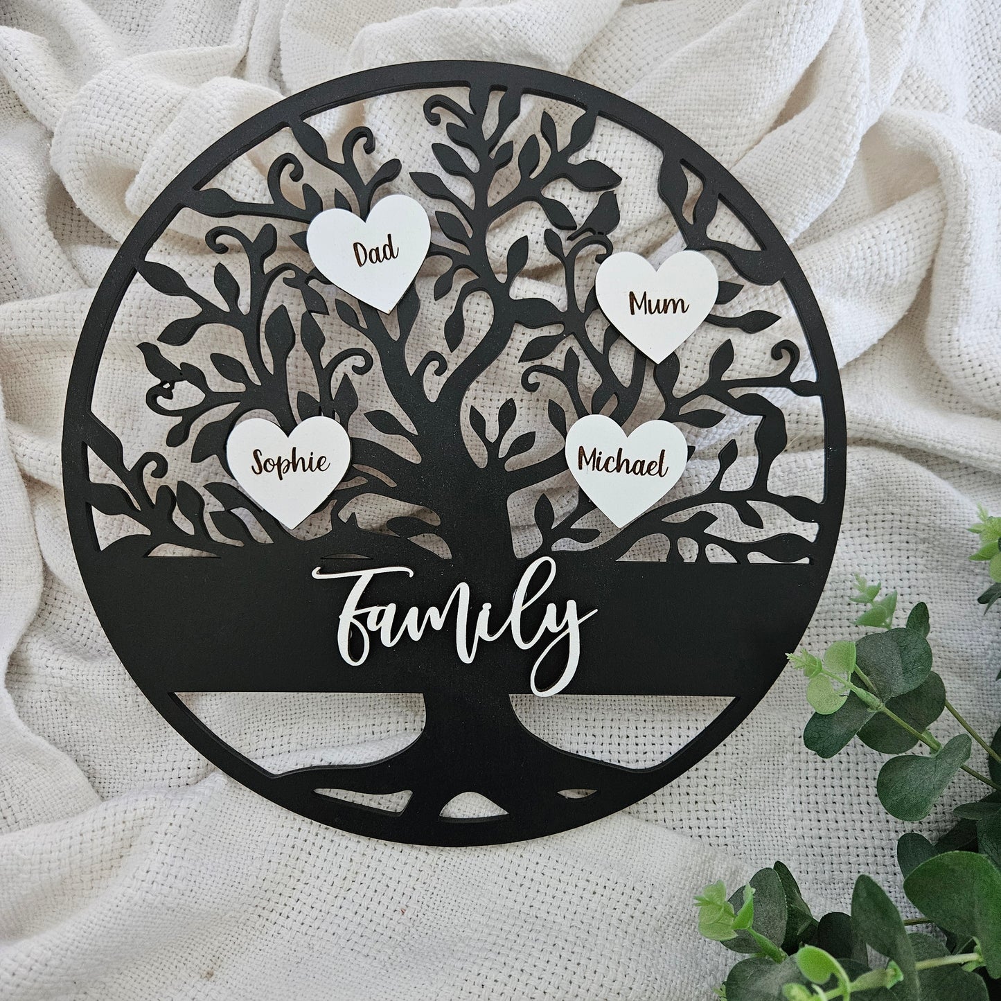 Personalised Family Tree Plaque