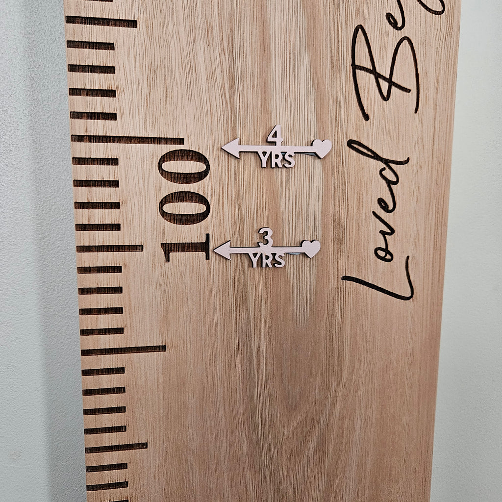 Height Chart Age Markers