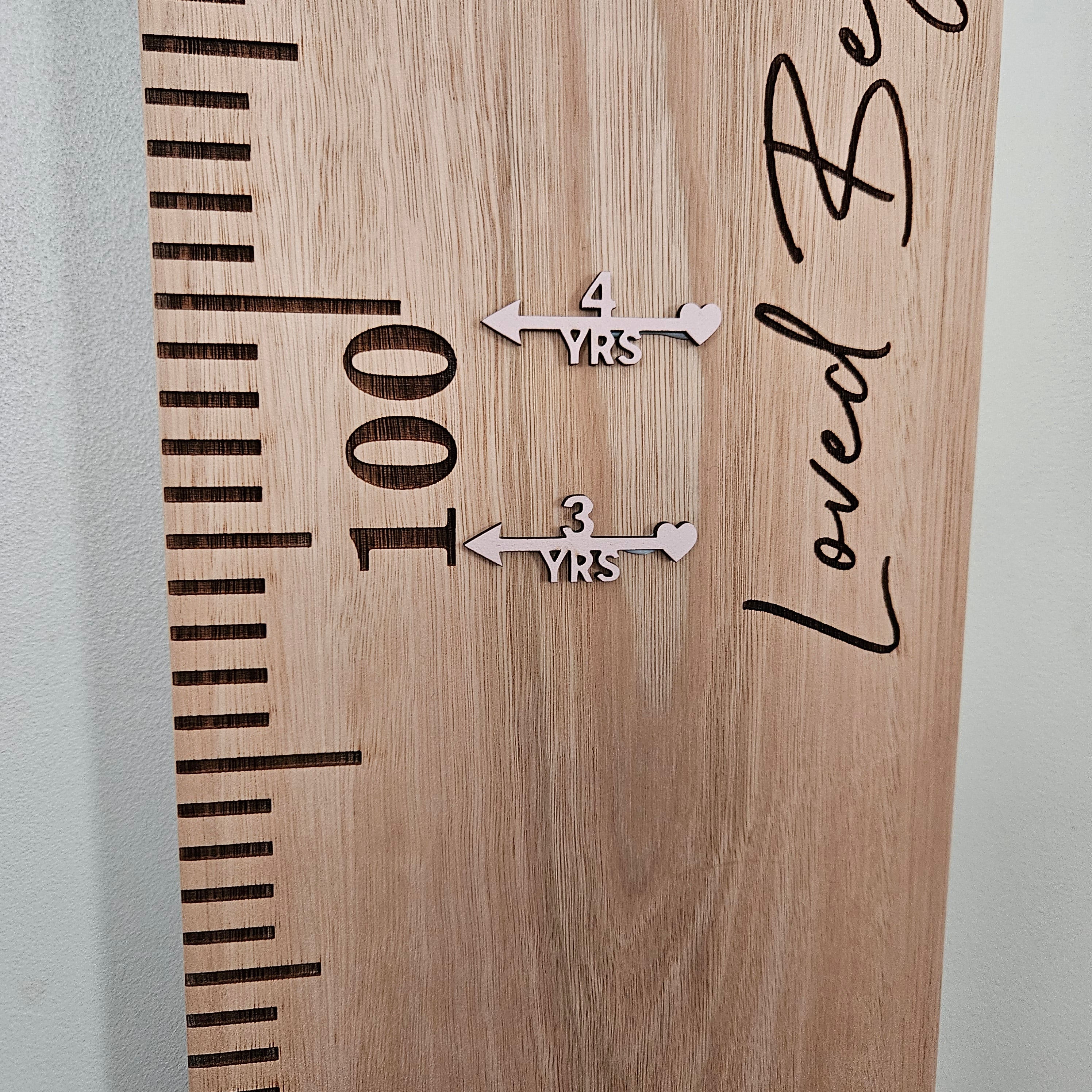 Height Chart Age Markers