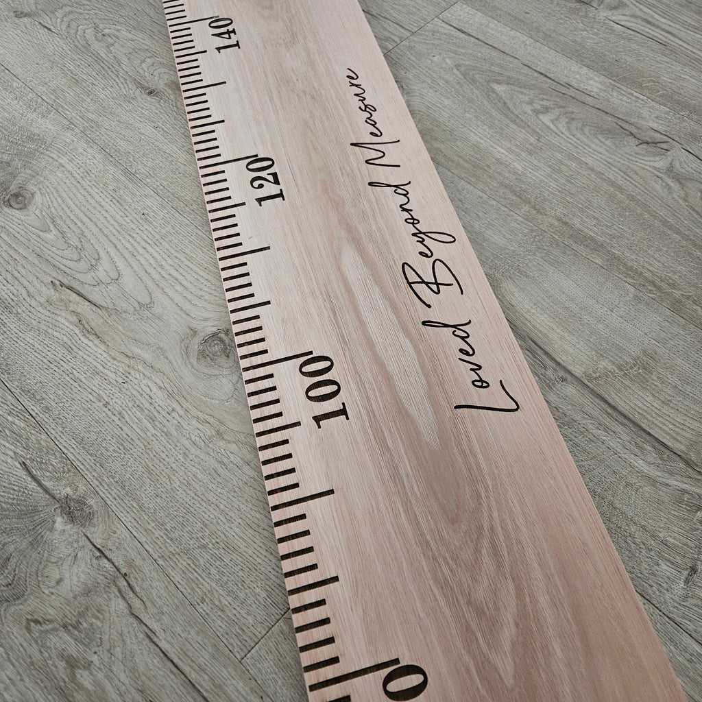 Eucalyptus Wooden Height Chart