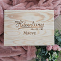 Keepsake Box Pine Engraved The Adventures Of Personalised