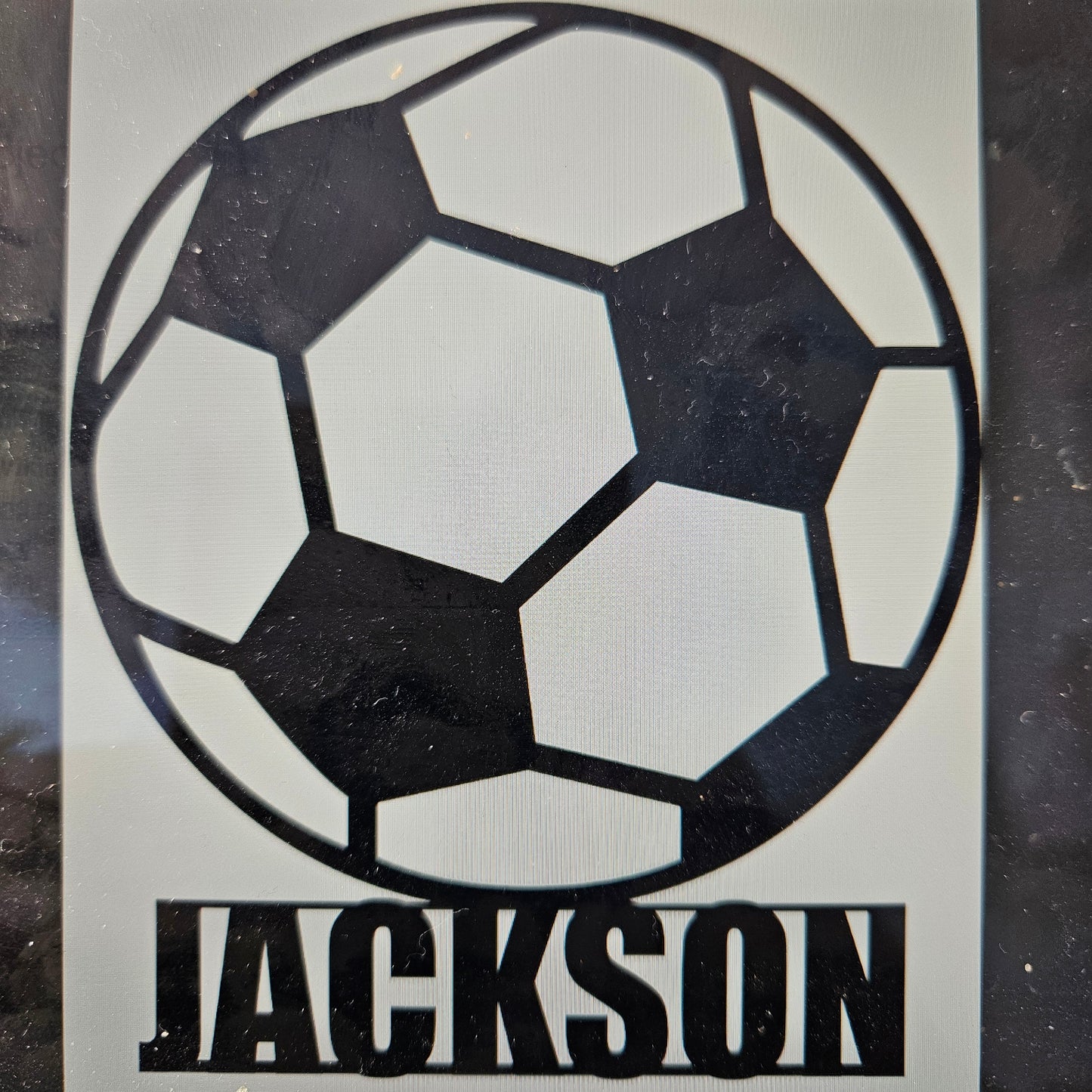 Soccer Ball  Personalised Name Plaque