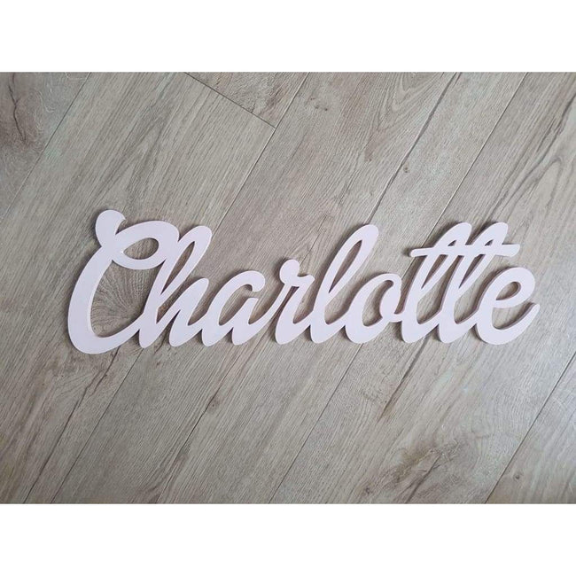 Wall Name Plaque Free Personalisation - Dollie / 12cm - Laser Cut Name Plaque