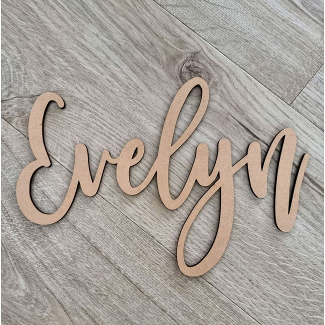 Wall Name Plaque Free Personalisation Nude - Laser Cut Name Plaque