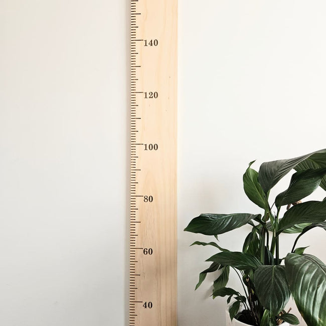 Wooden Height Chart - Personalised Childrens Growth Ruler