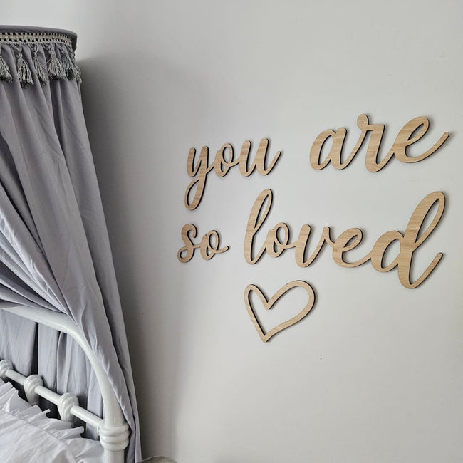 You Are So Loved- Bamboo wall art - General Signs