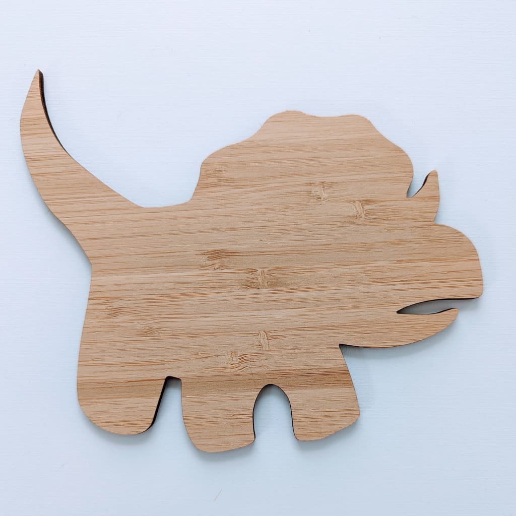 12cm Two Pack Shape/Blank Bamboo - Baby Dinosaur 5 - Craft Shape