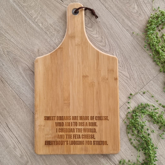 Bamboo Cheese Board - It’s An Acquired Taste - Cheese Boards