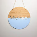 Bamboo Name Plaque Dipped - Laser Cut Name Plaque