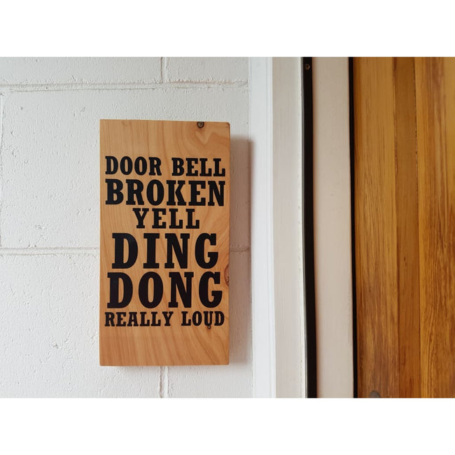 Door Bell broken sign - General Signs