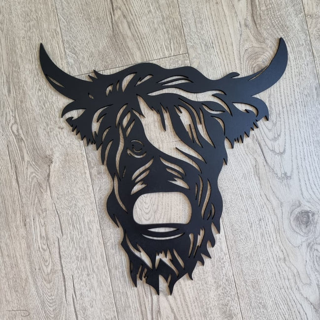 Highland Cow Bull Frank - Geometric Animals