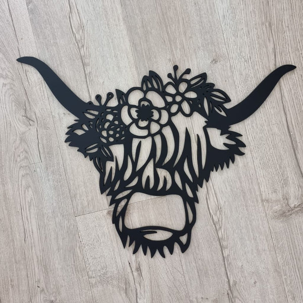 Geometric Highland Cow - Geometric Animals