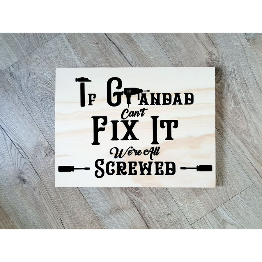 Plywood signs