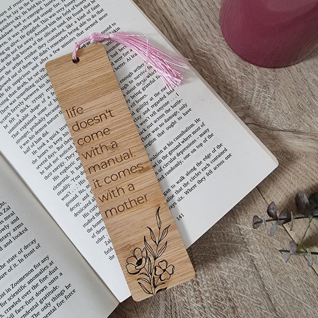 Life Comes With Mum Bookmark - Bookmarks