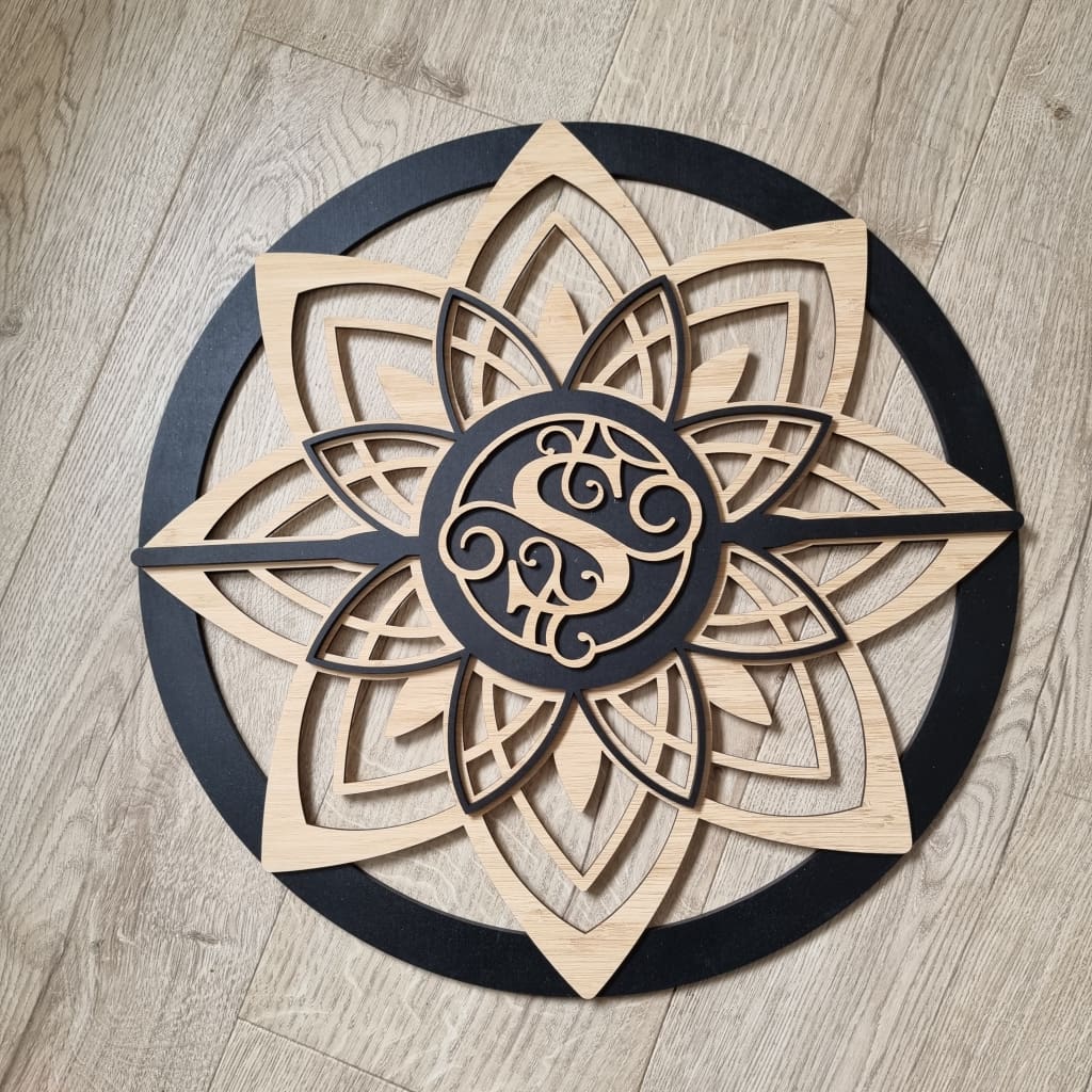 Mandela Flower Single Colour + Bamboo - S - Mandela