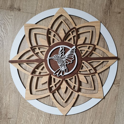 Mandala Flower Single Colour + Stain + Bamboo - Mandala