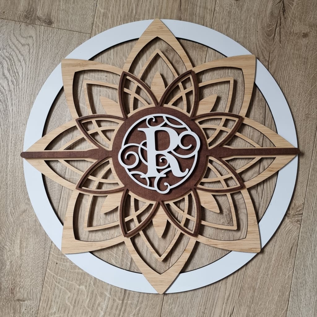 Mandala Flower Single Colour + Stain + Bamboo - Mandala