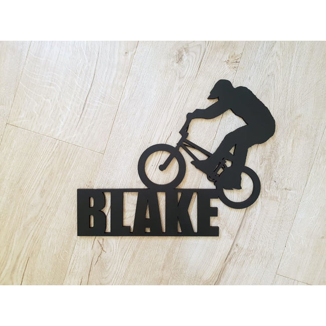 Personalised BMX Name - Laser Cut Name Plaque