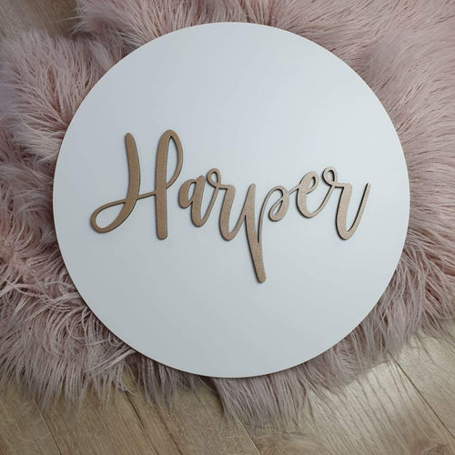 3d Name On Circle
